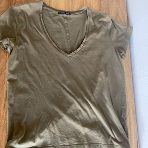 ZARA V NECK T SHIRT